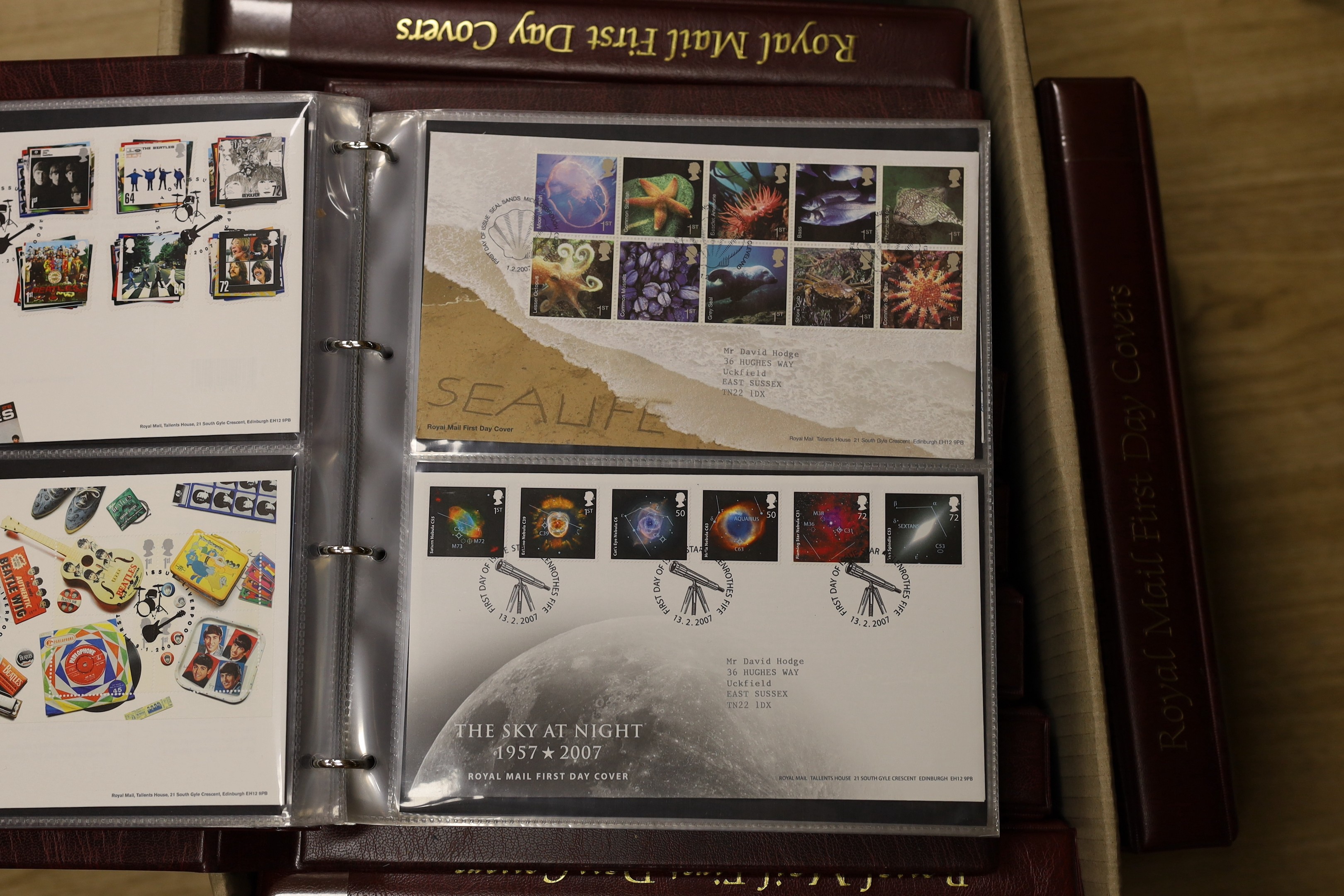 Ten albums of First Day Covers